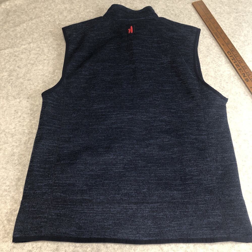 Johnnie-O West Coast Prep Vest Mens Large Heathered Blue Atlanta Braves Logo - Picture 9 of 10